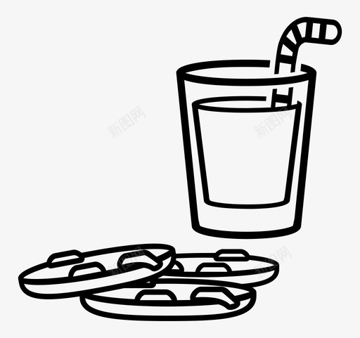 采购产品牛奶和饼干牛奶和饼干饮料图标svg_新图网 https://ixintu.com 吃 牛奶和饼干 采购产品牛奶和饼干 食 饮料