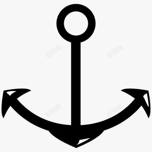锚船航海图标svg_新图网 https://ixintu.com 海 海军 海洋 纹身 航海 船 重量 锚