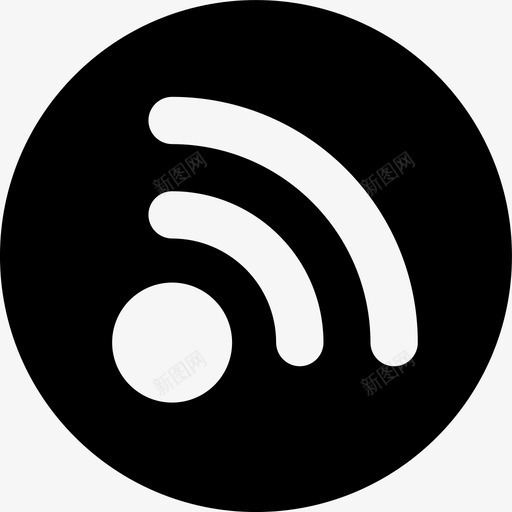 信号广播馈送图标svg_新图网 https://ixintu.com rss wifi 信号 广播 馈送