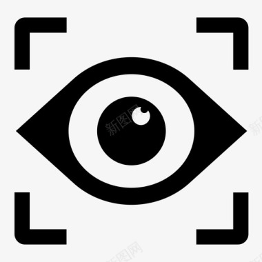 眼球追踪监视预览图标图标