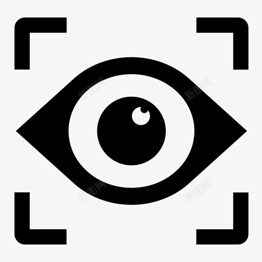 眼球追踪监视预览图标svg_新图网 https://ixintu.com 监视 眼动 眼珠 眼球追踪 老大哥 聚焦 观察 预览