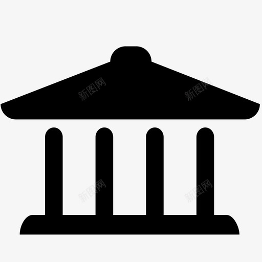 古希腊建筑纪念碑图标svg_新图网 https://ixintu.com 古希腊建筑 纪念碑