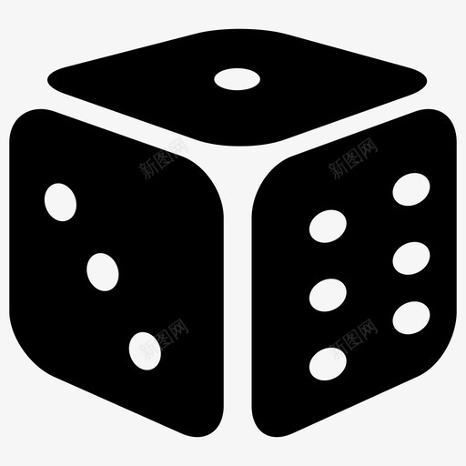 骰子机会立方体图标svg_新图网 https://ixintu.com 掷骰子 数字 机会 游戏 点 立方体 赌博 风险 骰子