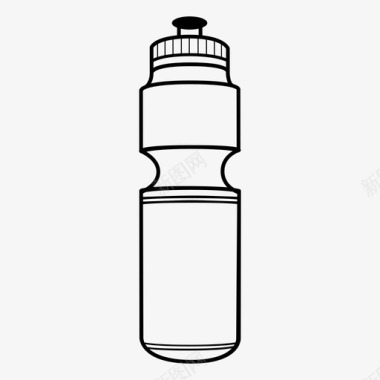 水瓶运动可重复使用图标图标