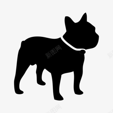 斗牛犬动物家养法国宠物图标图标