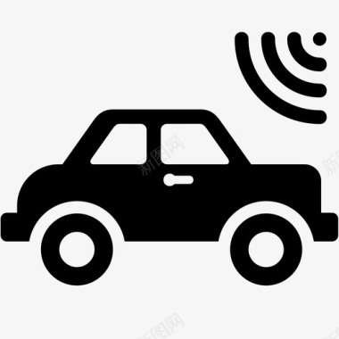 车辆跟踪自动驾驶汽车图标图标