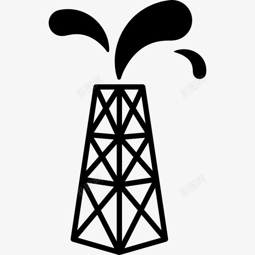 石油钻机钻井石油图标svg_新图网 https://ixintu.com 石油 石油钻机 钻井
