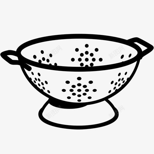 滤器排水管厨房蔬菜洗涤图标svg_新图网 https://ixintu.com 厨房 排水管 洗涤 滤器 蔬菜