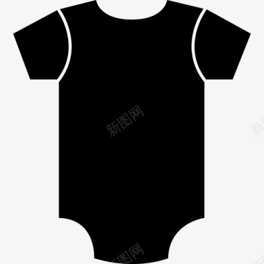 连体衣紧身衣婴儿图标图标