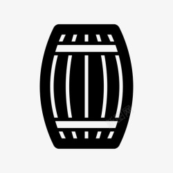 啤酒容器储存木桶木桶啤酒啤酒厂图标高清图片