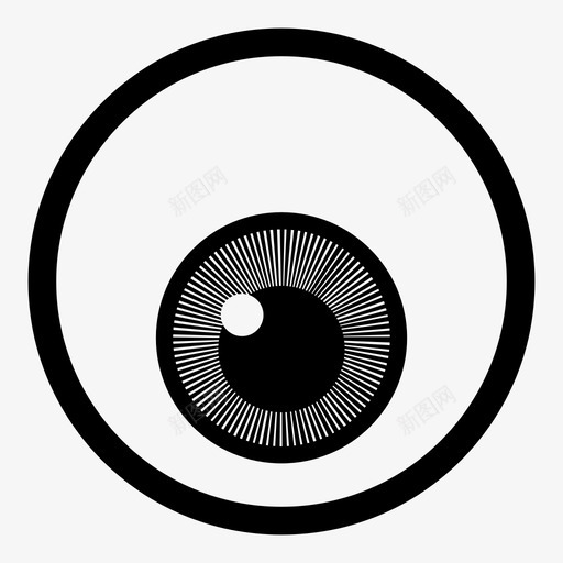 眼睛眼球找到图标svg_新图网 https://ixintu.com 光学 找到 看 看到 眼球 眼睛 视觉