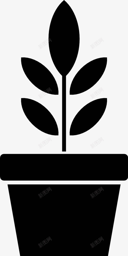 植物绿色室内植物生命盆栽图标svg_新图网 https://ixintu.com 太阳 室内植物 植物 水 生命 盆栽 绿色