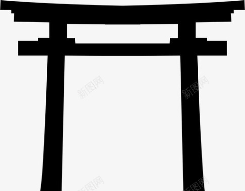 神道信仰日本宗教灵性图标图标