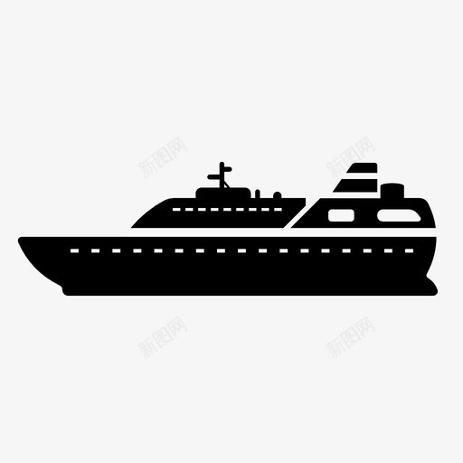 船海洋运输图标svg_新图网 https://ixintu.com 水 海洋 耶 船 运输