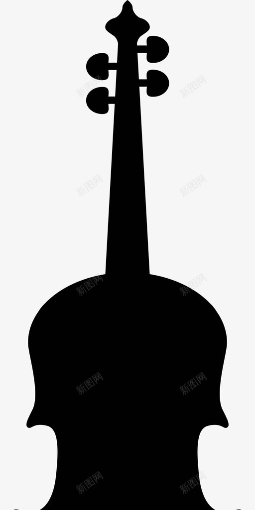 大提琴音乐乐器图标svg_新图网 https://ixintu.com 乐器 声音 大提琴 弦 音乐
