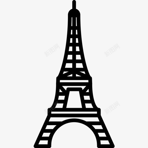 埃菲尔铁塔建筑法国图标svg_新图网 https://ixintu.com 埃菲尔铁塔 巴黎 建筑 旅游 法国 纪念碑