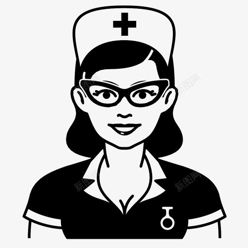 护士性感诱惑图标svg_新图网 https://ixintu.com 人 保健 医生 女士 女性 工作 性感 护士 服装 职业 诱惑