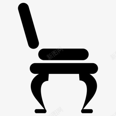椅子坐椅座位图标图标