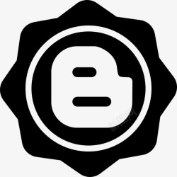 社交博主博主社交徽章社交徽章图标高清图片
