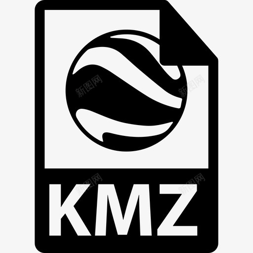 Kmz文件格式符号界面文件格式图标svg_新图网 https://ixintu.com Kmz文件格式符号 文件格式图标 界面