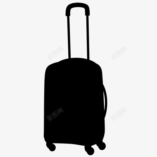 手提箱机场包图标svg_新图网 https://ixintu.com 包 度假 手提包 手提箱 旅行 机场 行李 车轮