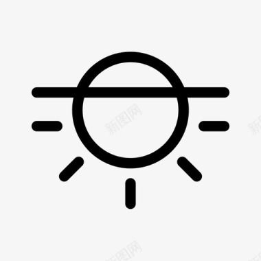 日落阳光防晒霜图标图标