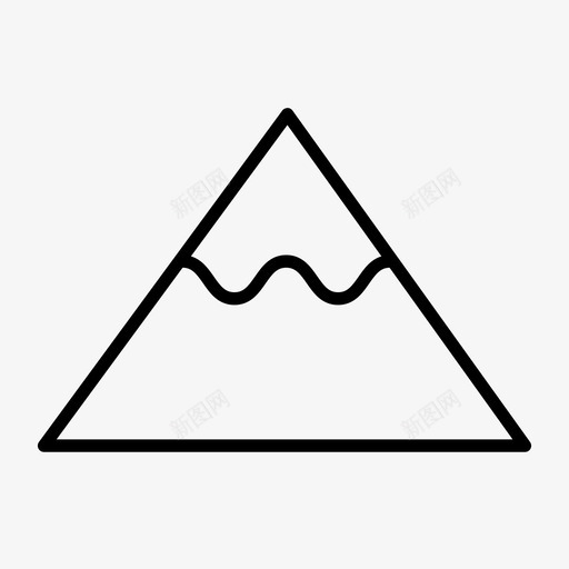 高山寒冷冰冻图标svg_新图网 https://ixintu.com 冰冻 寒冷 山脉 自然 雪 风景 高山