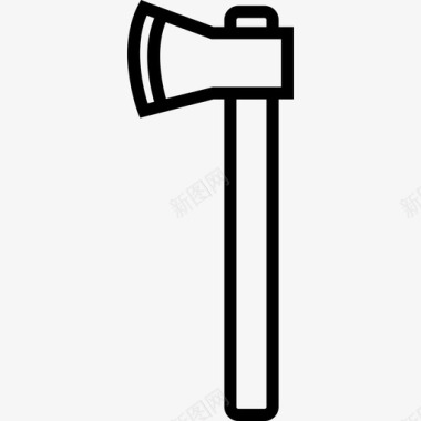 斧子砍伐木工人图标图标
