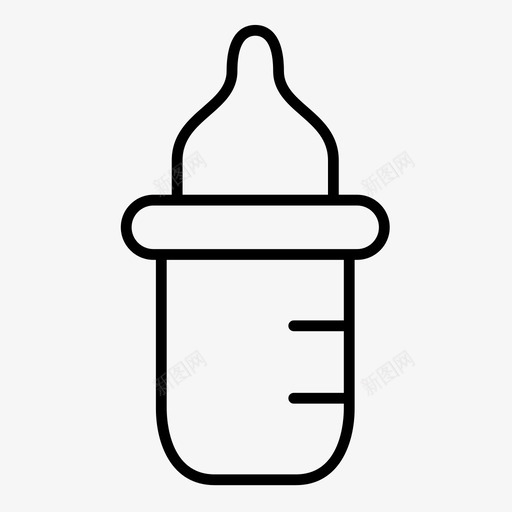 瓶子婴儿饮料图标svg_新图网 https://ixintu.com 儿童 婴儿 牛奶 瓶子 饮料