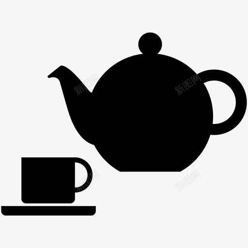 茶下午茶饮料图标svg_新图网 https://ixintu.com 下午茶 茶 茶logo 茶壶 茶时间 茶杯 饮料