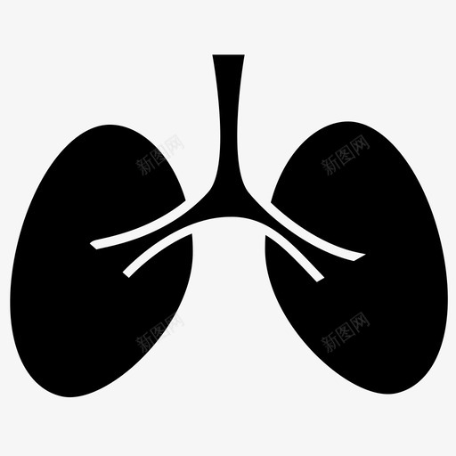 肺器官医学图标svg_新图网 https://ixintu.com X光 人体 保健 医学 呼吸 器官 肺 胸部
