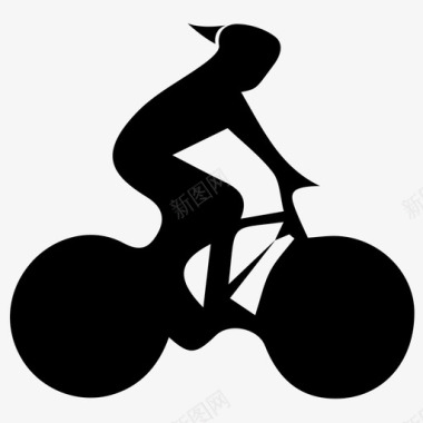 自行车手自行车自行车比赛图标图标