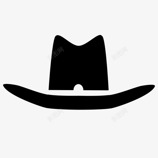 牛仔帽服装头饰图标svg_新图网 https://ixintu.com 头饰 服装 牛仔帽