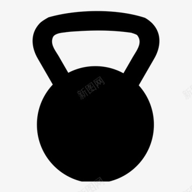 壶铃锻炼健身图标图标