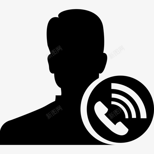 客户服务电话人员图标svg_新图网 https://ixintu.com 人员 客户服务 支持 电话