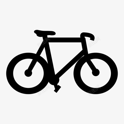 自行车骑乘交通工具图标svg_新图网 https://ixintu.com 交通工具 自行车 车轮 车辆 骑乘