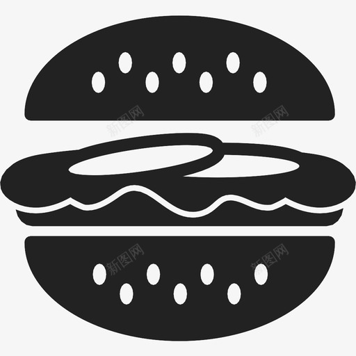 汉堡餐厅洋葱图标svg_新图网 https://ixintu.com 包子 图标 汉堡 洋葱 牛肉 肉 食物 餐厅