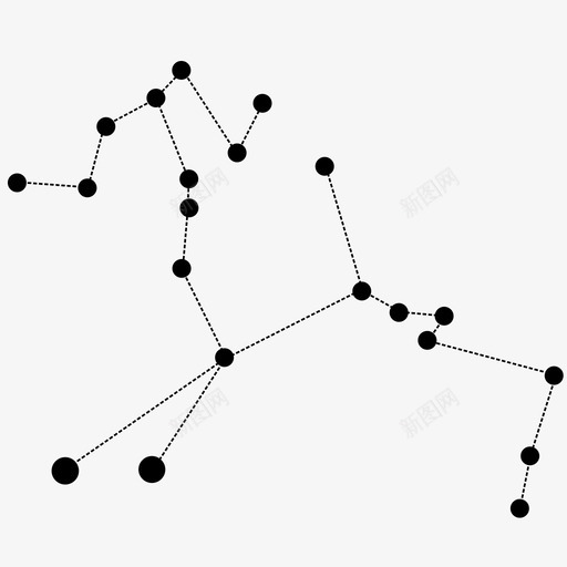 半人马座星座神话图标svg_新图网 https://ixintu.com 半人马座 太空 恒星 星座 神话