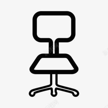 椅子电脑椅人体工程学椅子图标图标