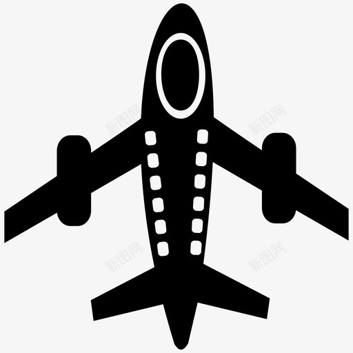 飞机旅行交通图标svg_新图网 https://ixintu.com 交通 假期 喷气式飞机 旅游 旅行 飞机