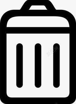 现代垃圾桶垃圾桶垃圾现代最小图标高清图片