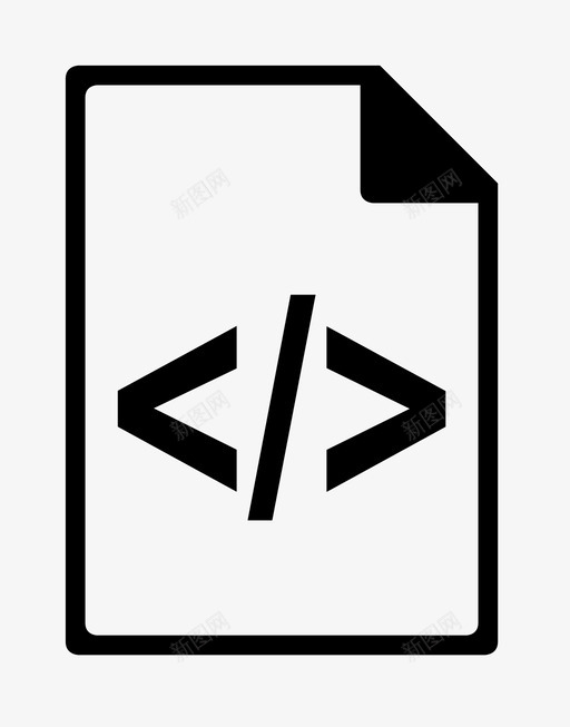 html代码文档文件图标svg_新图网 https://ixintu.com html代码 文件 文档 格式