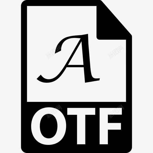 OTF文件格式界面文件格式图标svg_新图网 https://ixintu.com OTF文件格式 文件格式图标 界面