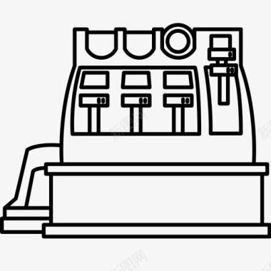 收银机结账经典款图标图标