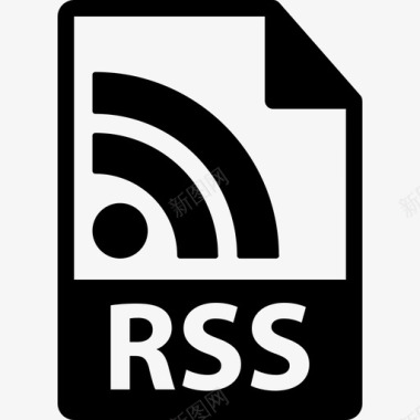Rss文件格式符号技术文件格式图标图标