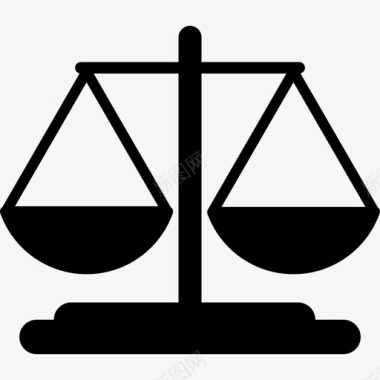 正义法庭平等公平伦理图标图标