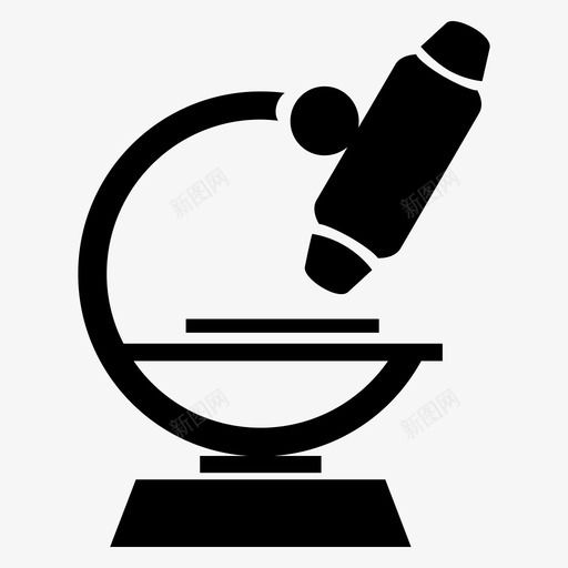 显微镜科学研究图标svg_新图网 https://ixintu.com 医生 实验 实验室 微生物 放大 显微镜 研究 科学 细菌 设备 透镜