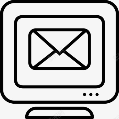 电子邮件计算机收件箱图标图标