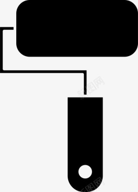 油漆辊艺术用品涂鸦图标图标
