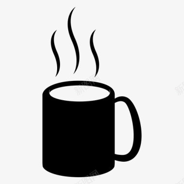 咖啡饮料热的杯子餐厅图标图标